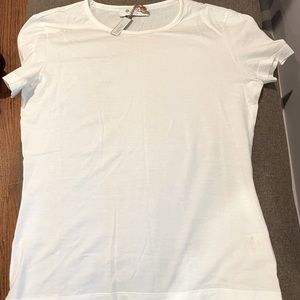 NWT White Women’s Tee by Loro Piana; Size 44 XS/S